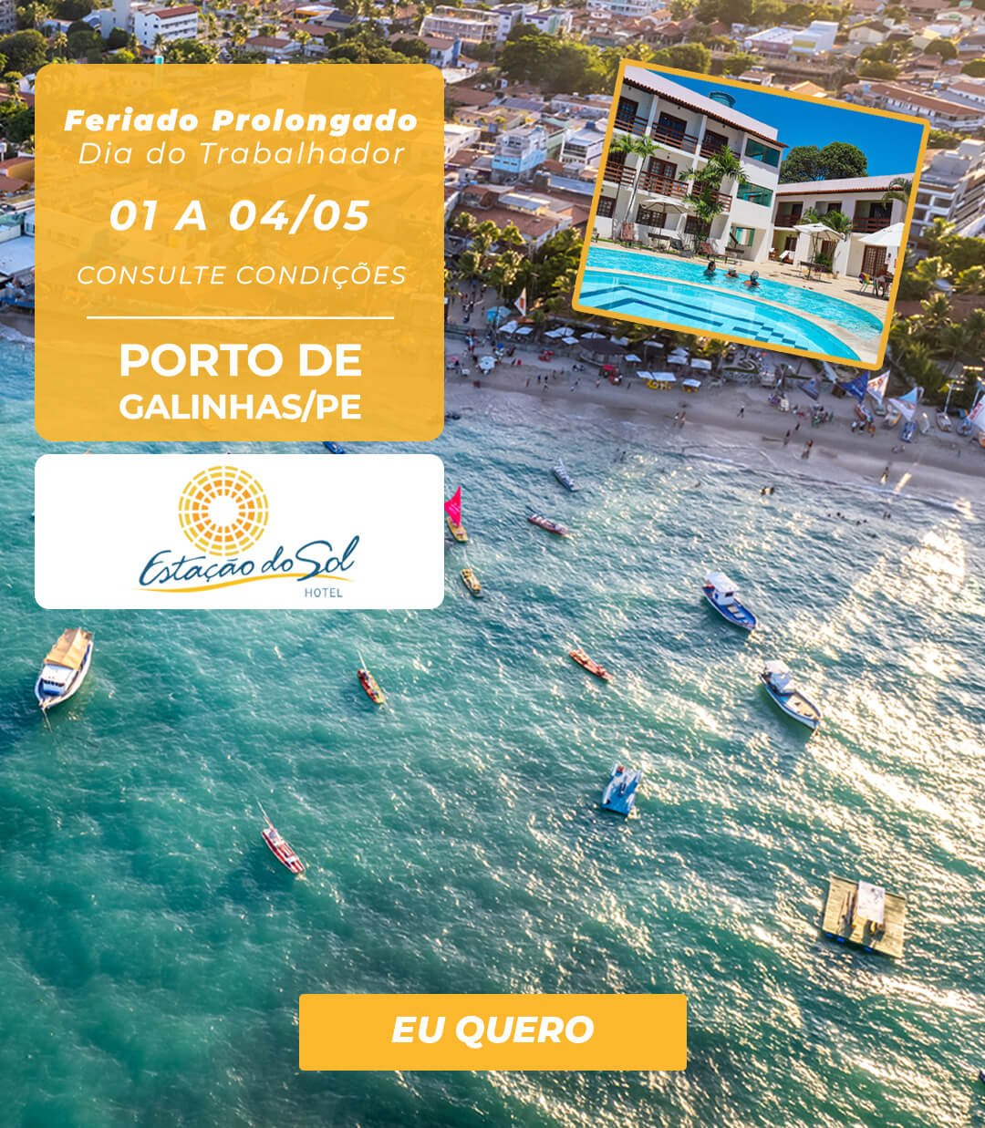 Feriadão Dia do Trabalhador - Porto de Galinhas/PE